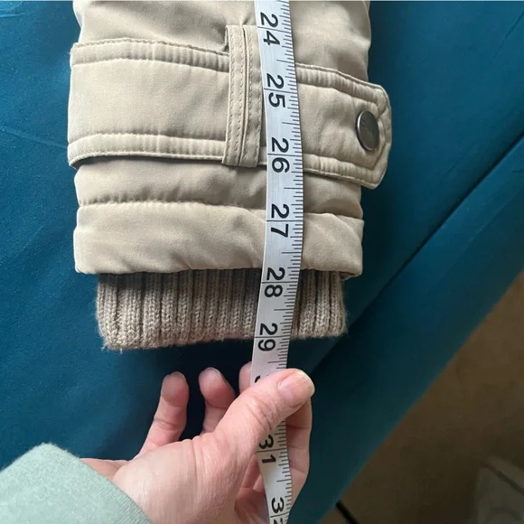 DKNY Beige Light Brown Parka Winter Coat - Picture 12 of 16